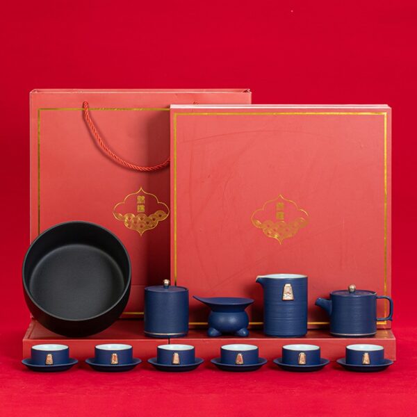 Ceramic simple tea set for making tea and enjoying tea - 图片 2