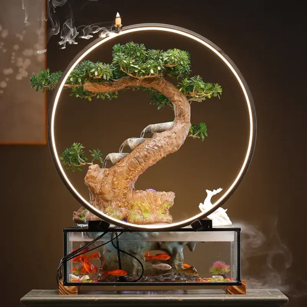 Flying Deer Circulating Water Home Decoration Fish Tank Ornaments - 图片 2