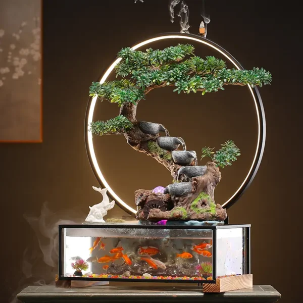 Flying Deer Circulating Water Home Decoration Fish Tank Ornaments - 图片 4