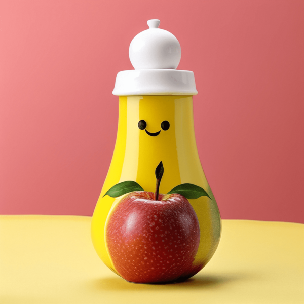 Cute white porcelain smiling face ceramic condiment bottle - 图片 4