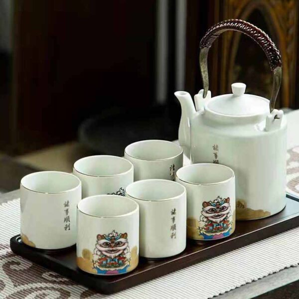 Large porcelain tea cup ceramic tea set