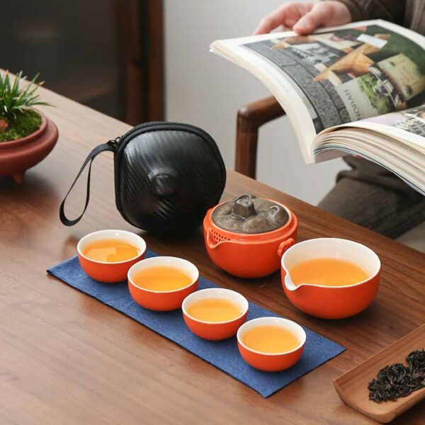 Creative Persimmon Outdoor Travel Tea Set